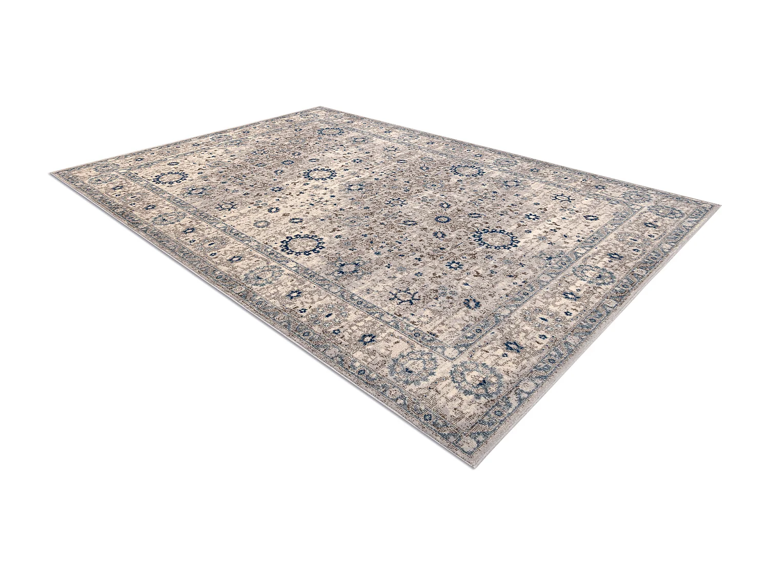 Tapis NAIN Ornement, cadre, 7586/51635 beige / bleu 160x230 cm