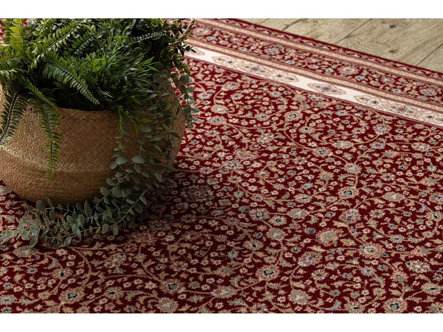 Tapis NAIN Ornement, cadre, 7965/51066 bordeaux / beige 120x170 cm