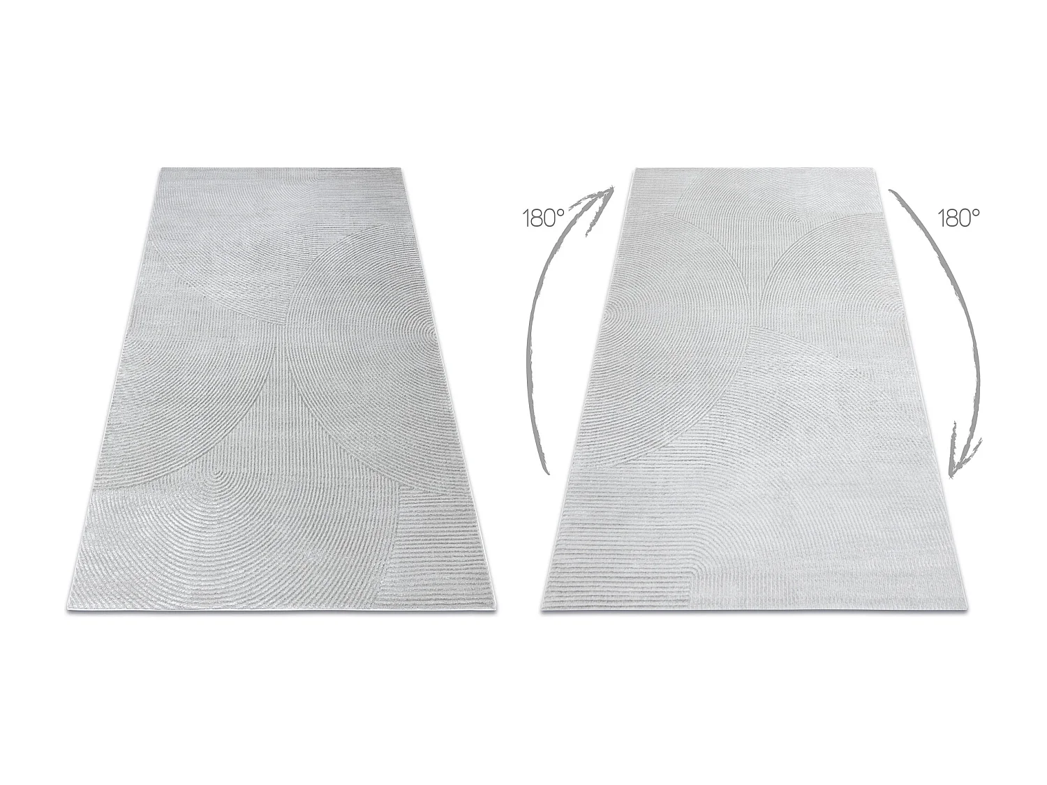 Teppich BALANCE 0194 grau - Geometrisch, strukturell, glamour 200x290 cm