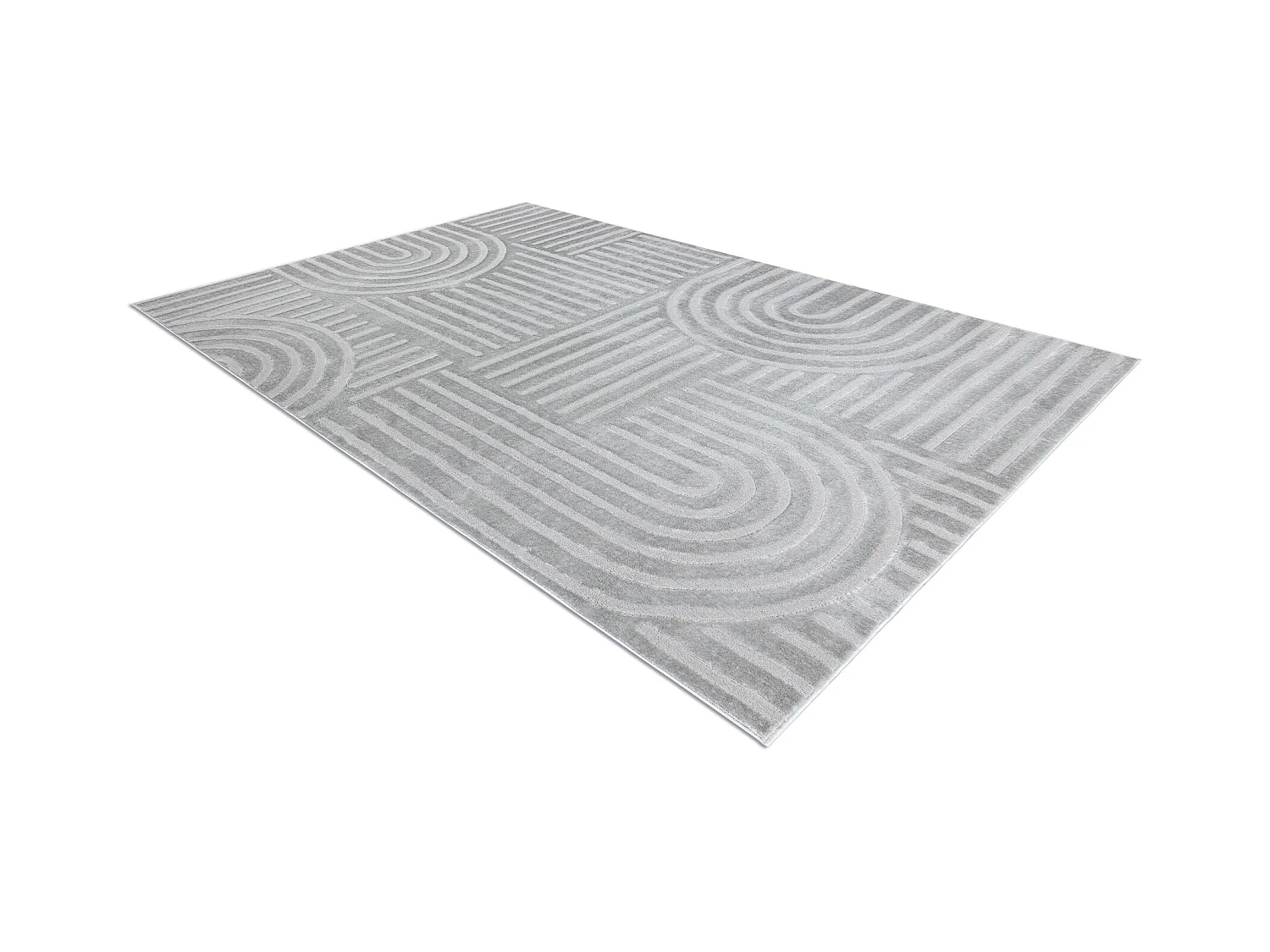 Teppich BALANCE 1918 grau - Geometrisch, strukturell, glamour 200x290 cm