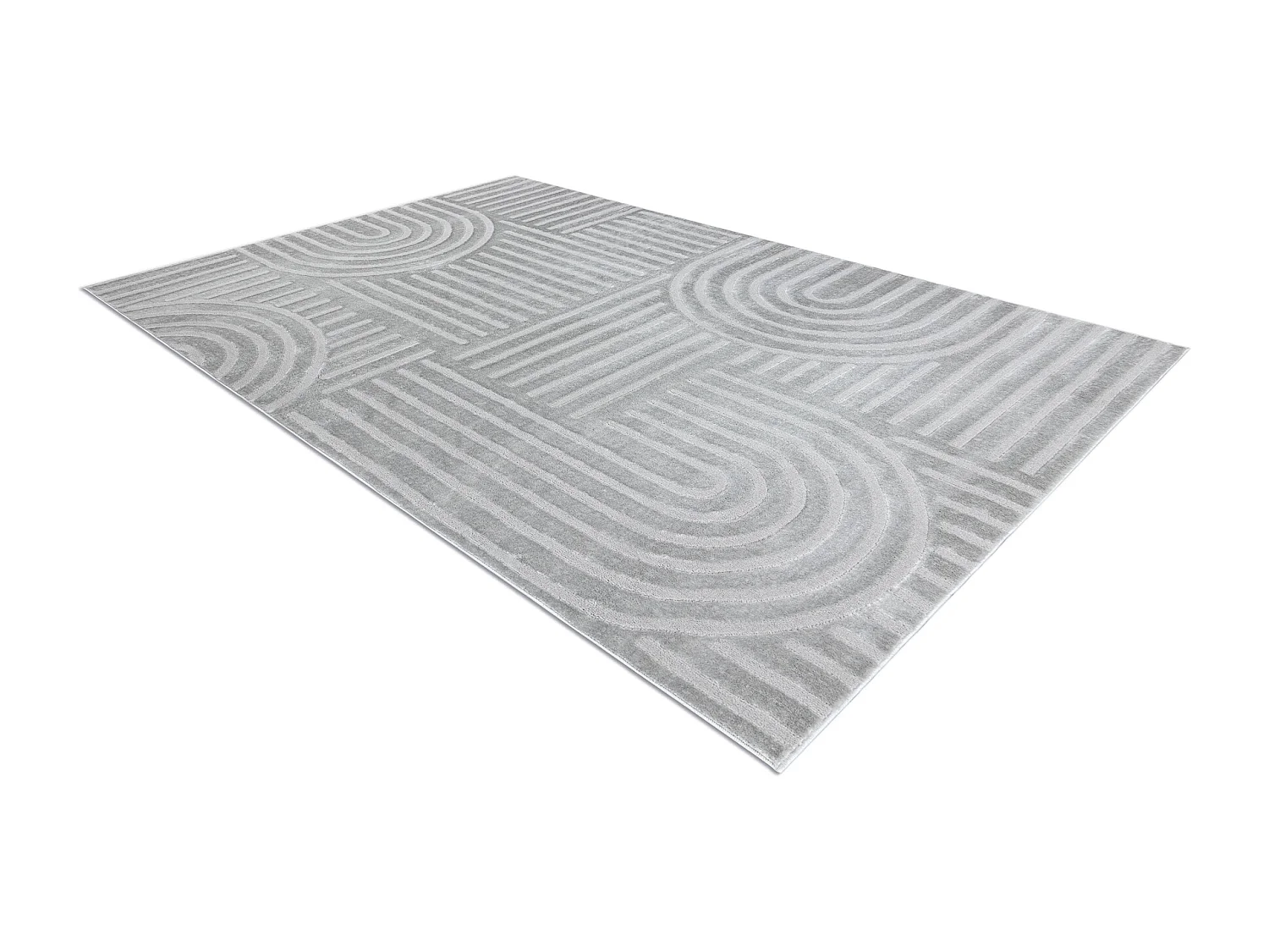 Teppich BALANCE 1918 grau - Geometrisch, strukturell, glamour 200x290 cm