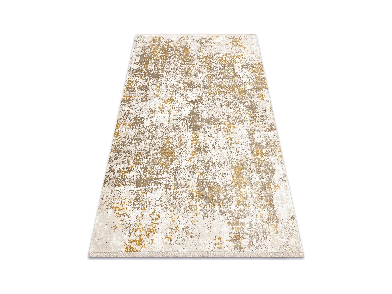 Tapis moderne DUKE 51546 beige / or - Vintage, structuré, très doux, 80x150 cm