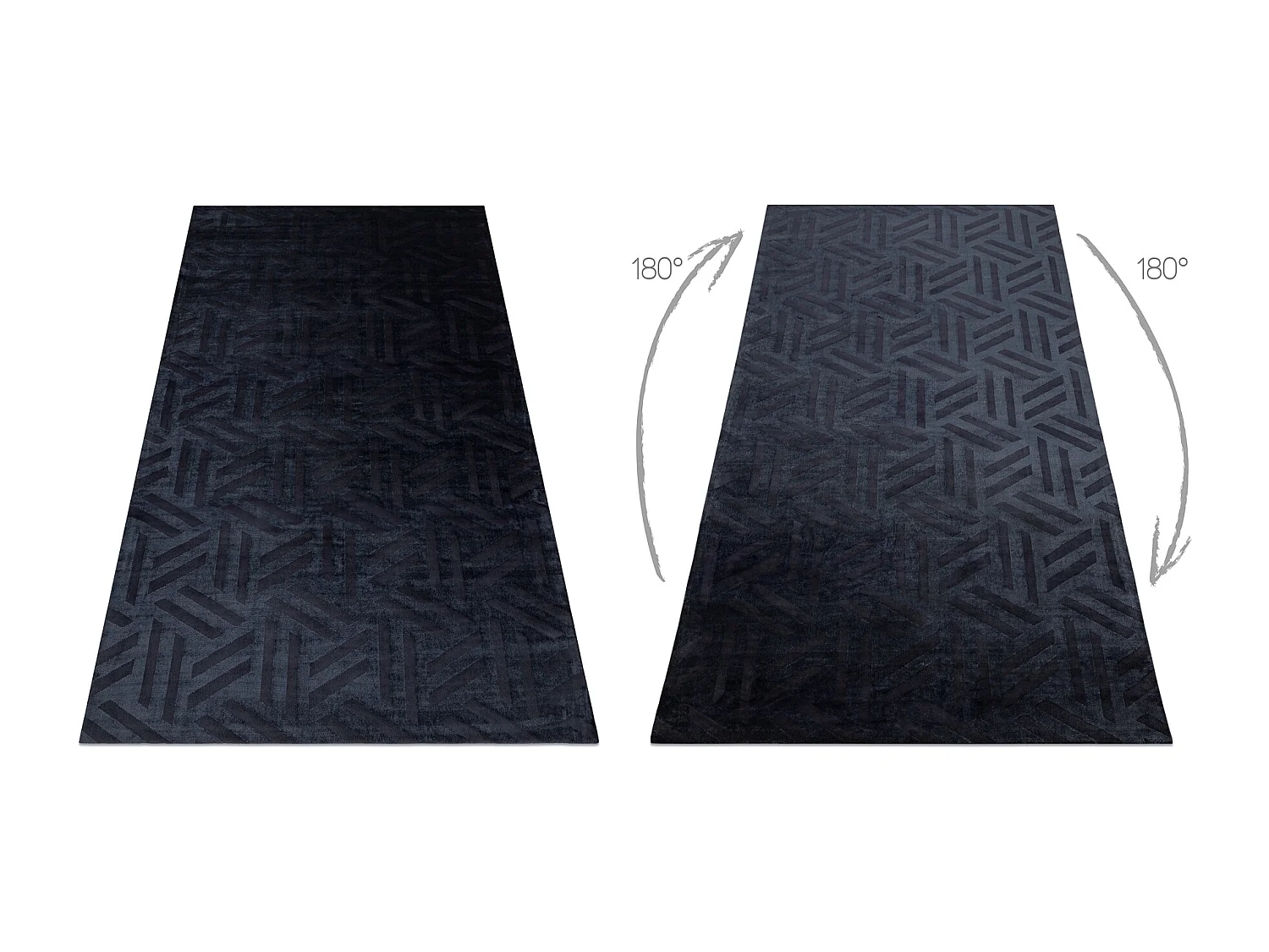 Tapijt PEARL 51326E zwart - Geometrisch, exclusief structureel 192x290 cm