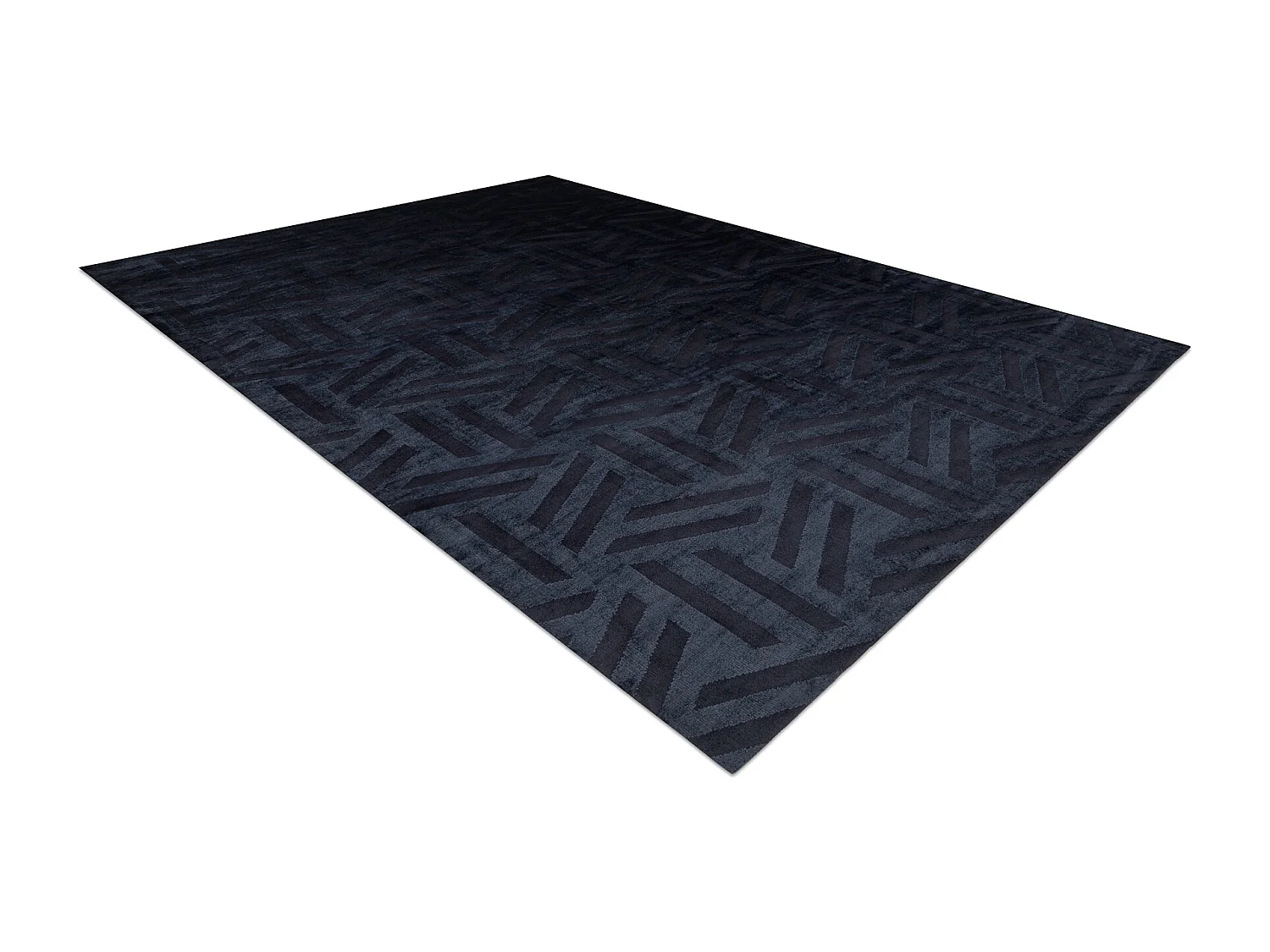 Tapijt PEARL 51326E zwart - Geometrisch, exclusief structureel 192x290 cm