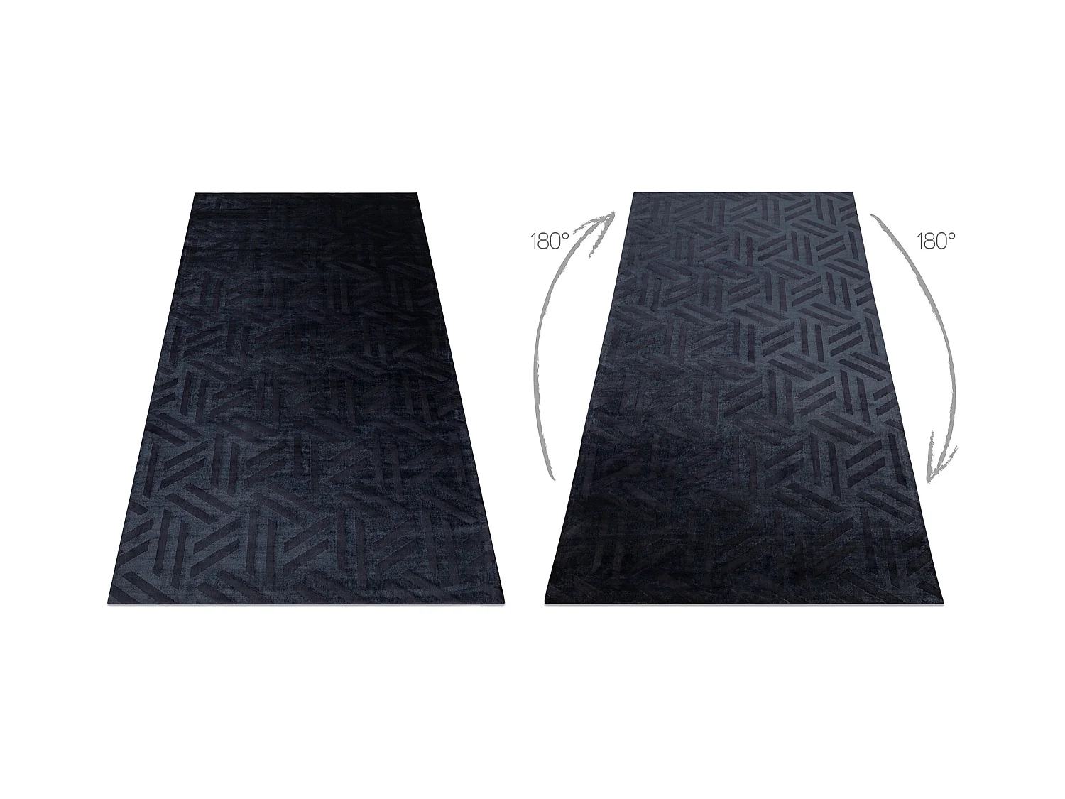 Tapis PEARL 51326E noir - Géométrique , exclusivité structurel 192x290 cm