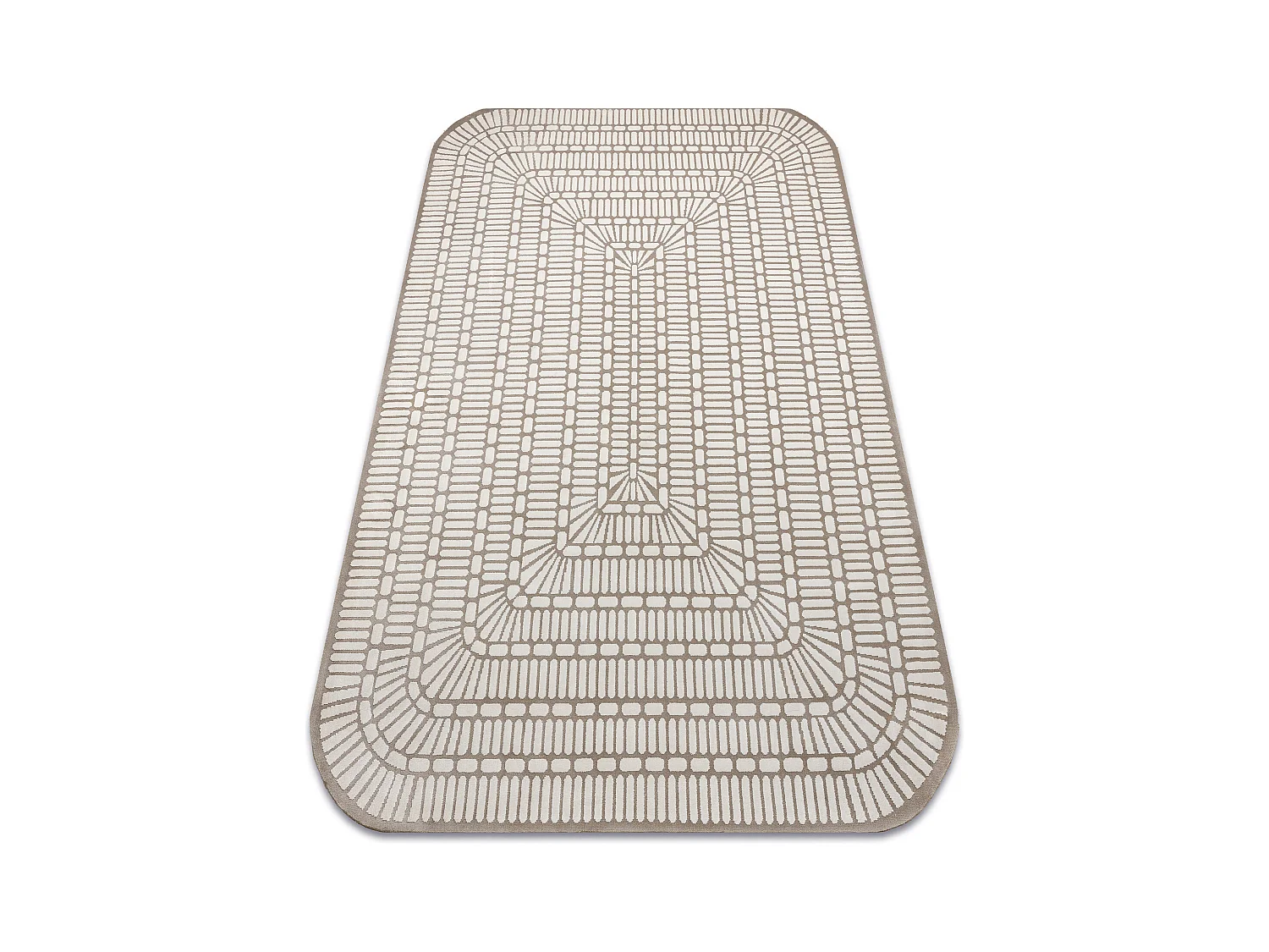Tapis PEARL 53132B beige / crème - Géométrique , exclusivité struc 192x290 cm