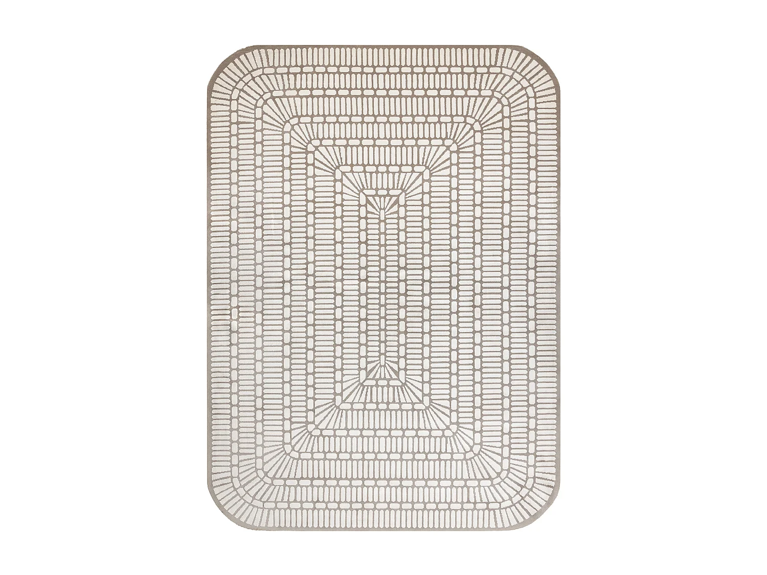 Teppich PEARL 53132B beige / Sahne - Geometrisch exklusiv, strukturell 192x290 cm