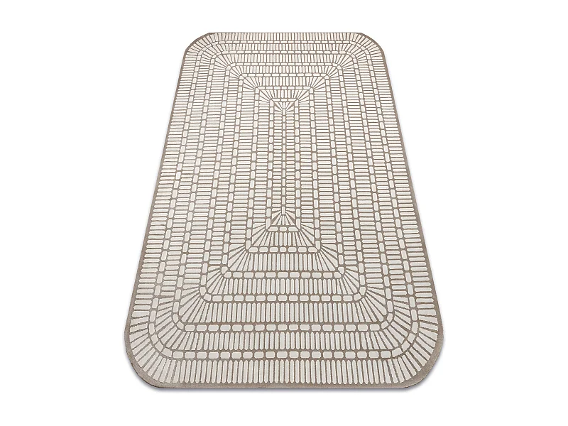 Tapis PEARL 53132B beige / crème - Géométrique , exclusivité struc 192x290 cm