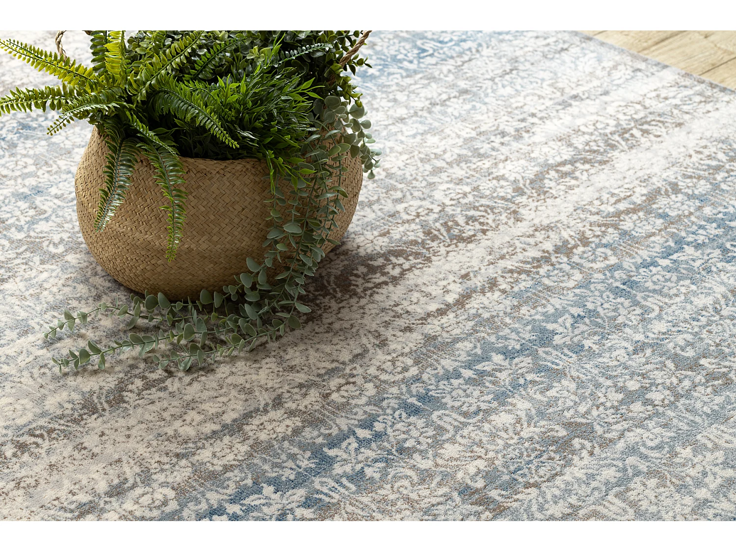 Tapis NAIN Ornement, vintage 7594/51655 beige / bleu 80x150 cm