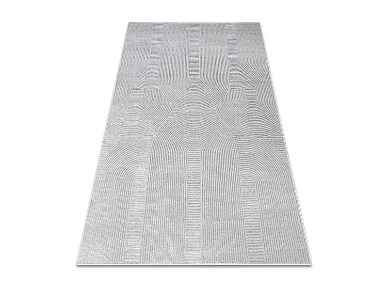 Teppich BALANCE 9086 grau - Geometrisch, strukturell, glamour 200x290 cm