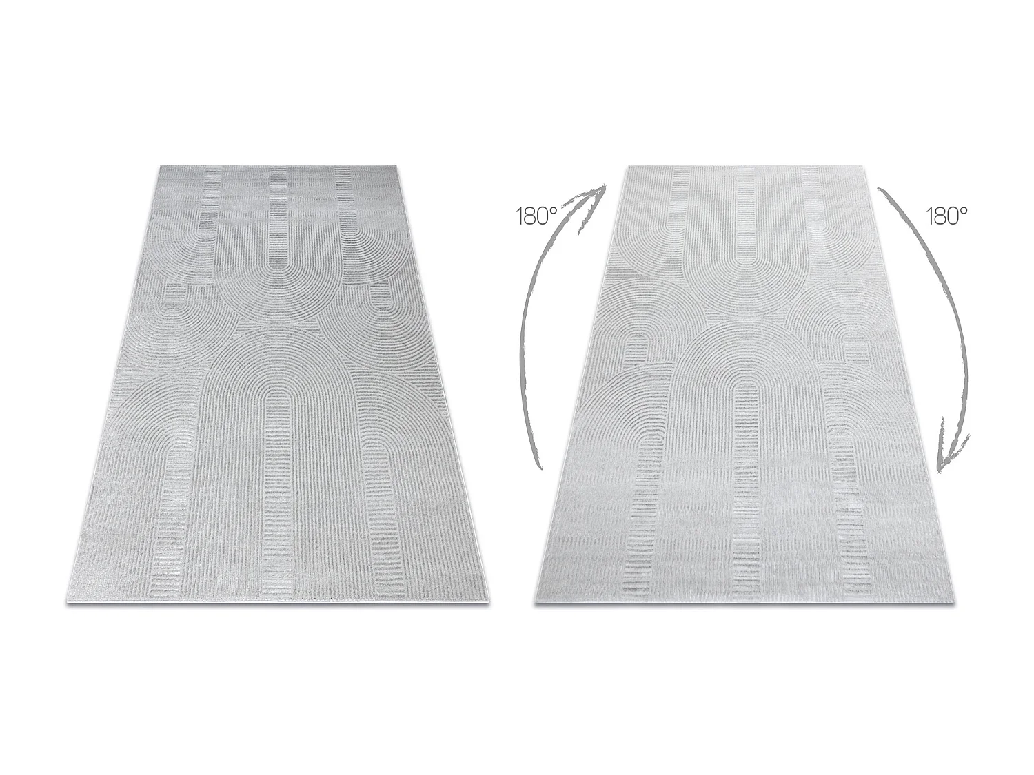 Tapis BALANCE 9086 gris - Géométrique, structurel, glamour 200x290 cm