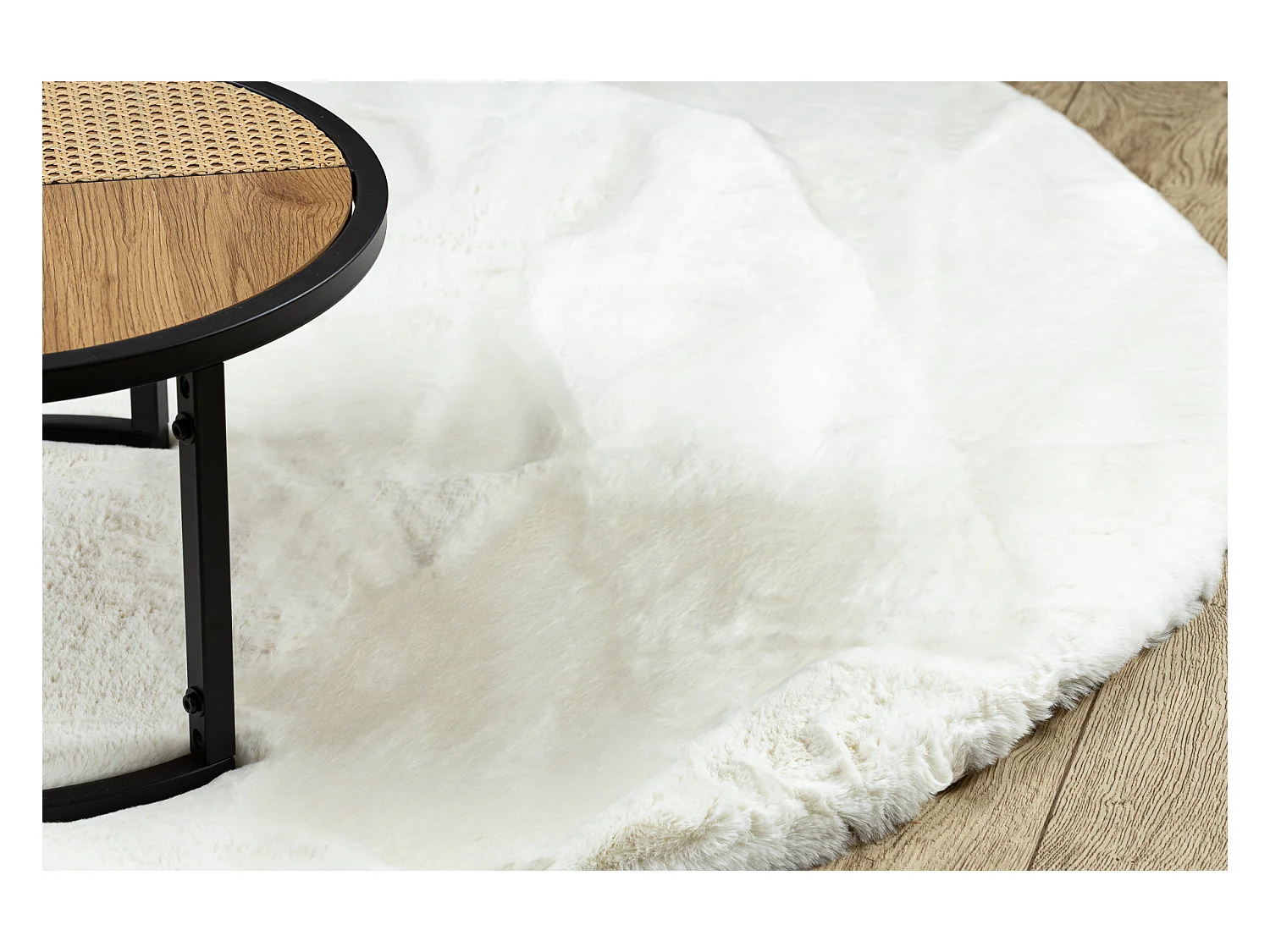 Tapijt TEDDY NEW wool 45 cirkel Shaggy room zeer dik, pluche cercle 200 cm