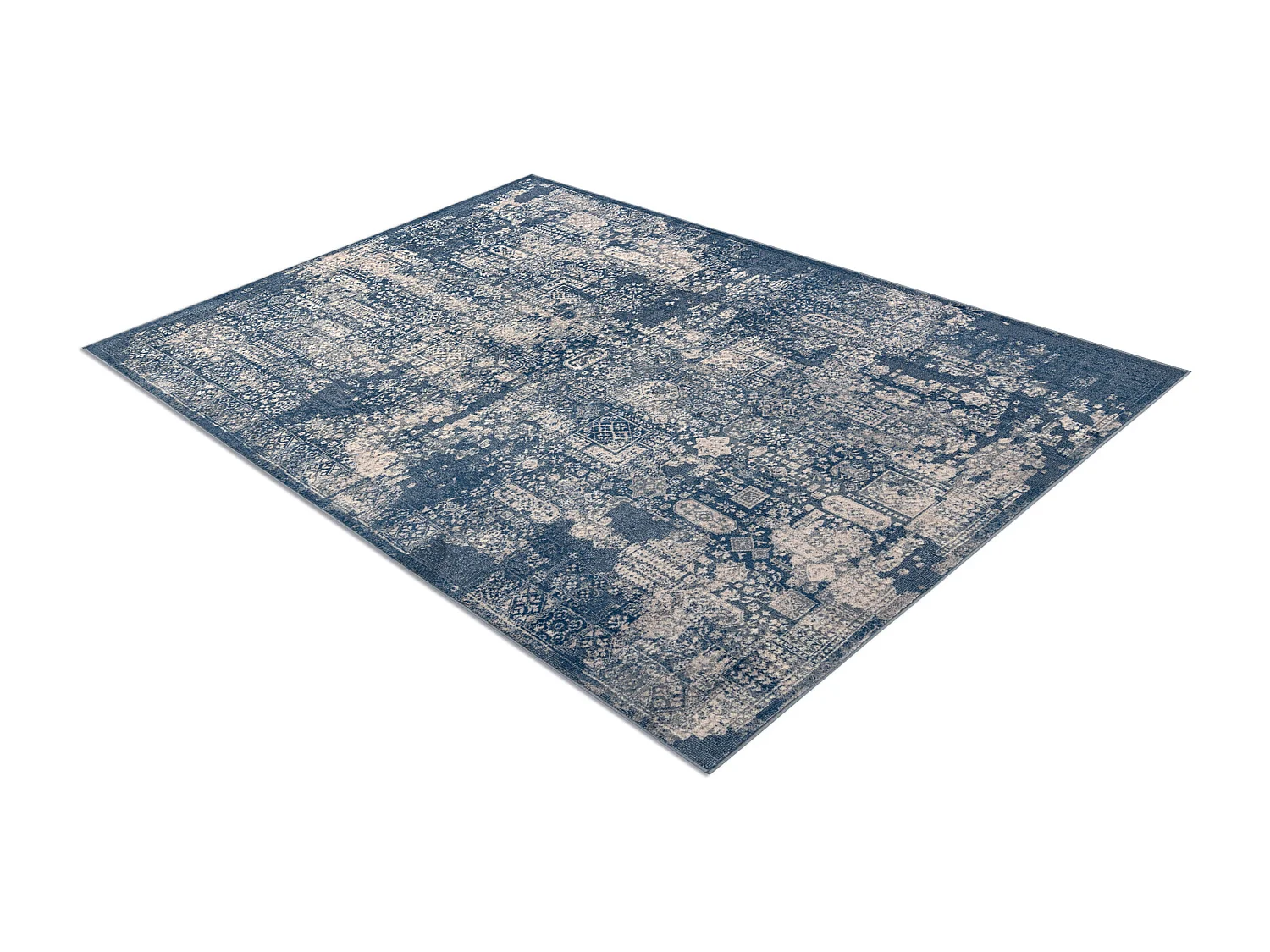 Tappeto NAIN Ornamento vintage 7591/51644 blu scuro / beige 160x230 cm