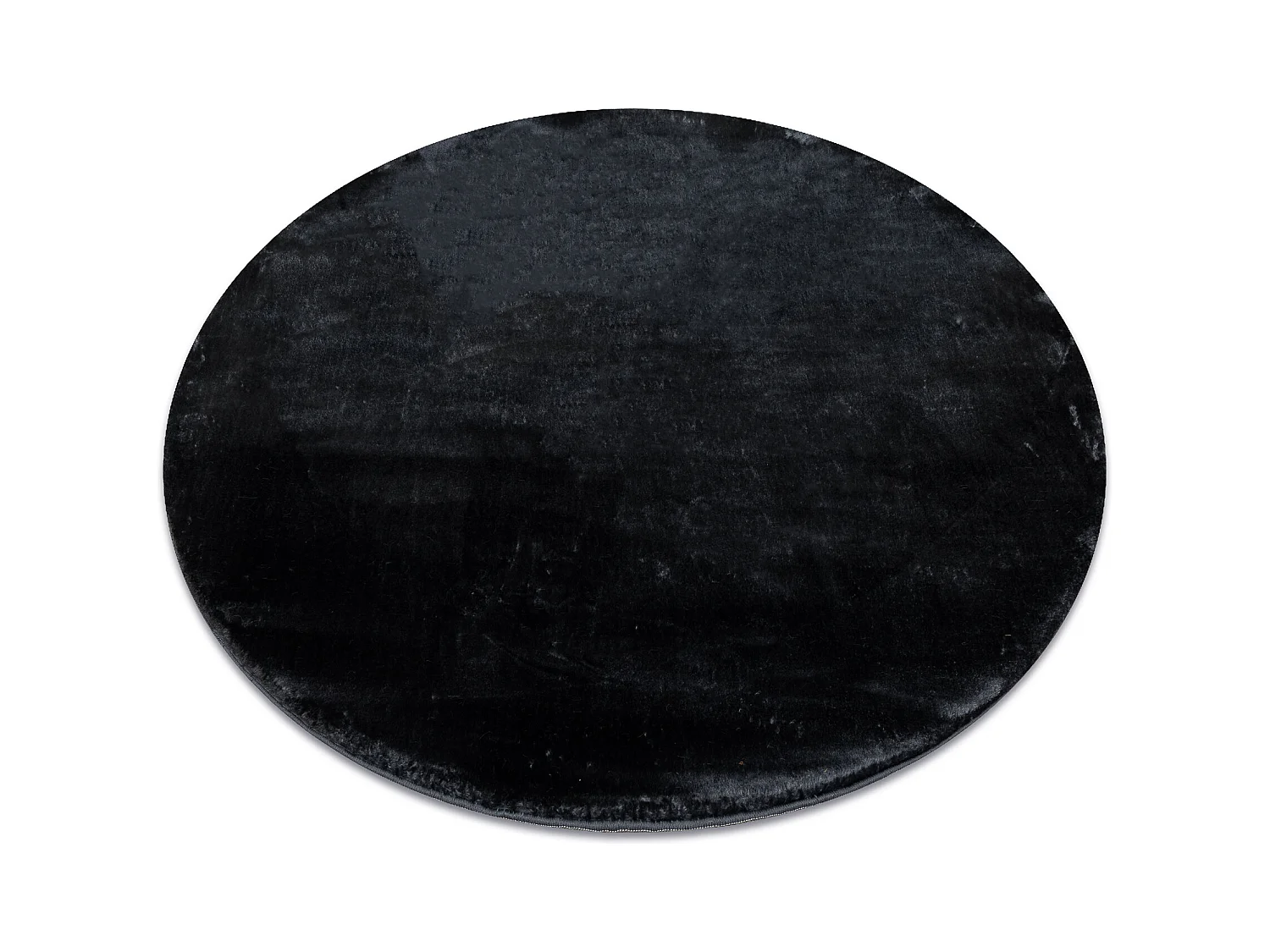 Tapis VISCO cercle gris foncé 5 peluche, IMITATION FOURRURE DE LAPIN cercle 200 cm
