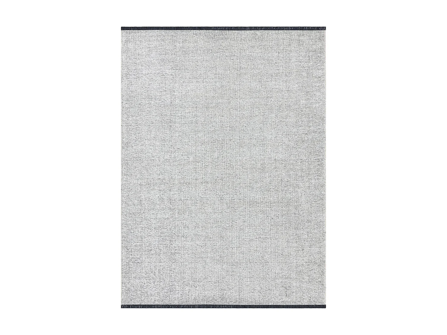 Teppich FLORENCE 24021 Einfarbig, Glamour, Flachgewebt, Fransen - crem 118x170 cm