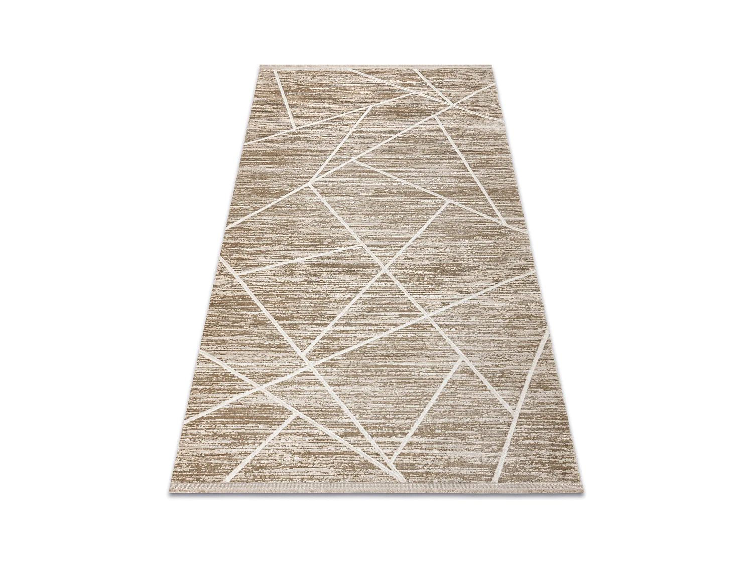 Tapis moderne DUKE 51557 beige / crème - Géométrique, structuré, t 140x190 cm