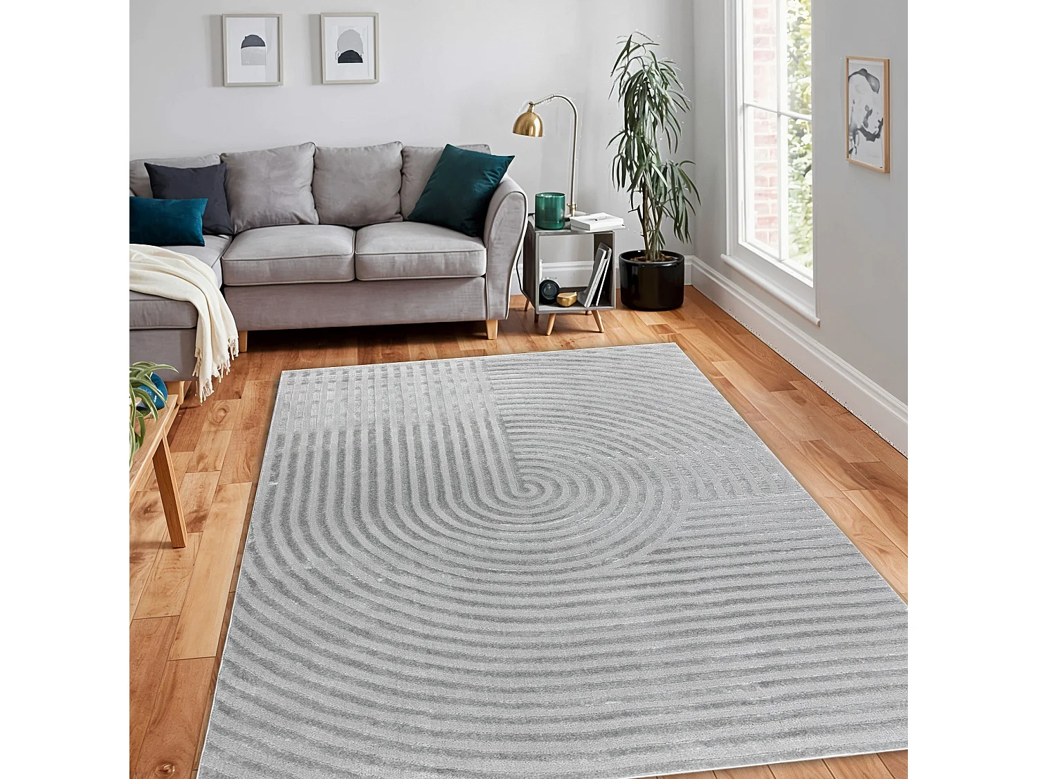 Tappeto BALANCE 1921 grigio - Geometrico, strutturale, glamour 200x290 cm