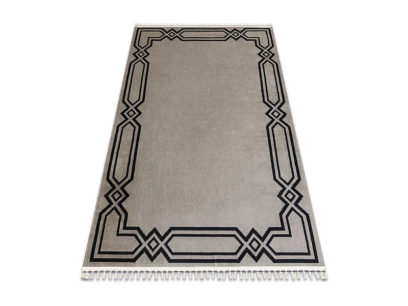 Tapis AMOUR 53071A beige - Cadre, moderne, élégant 118x180 cm