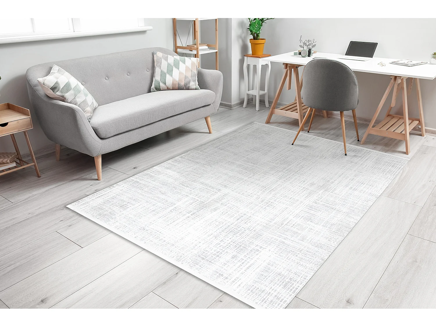 Dywan DUKE A0357 krem - Vintage, strukturalny, bardzo miękki, frędzl 140x190 cm