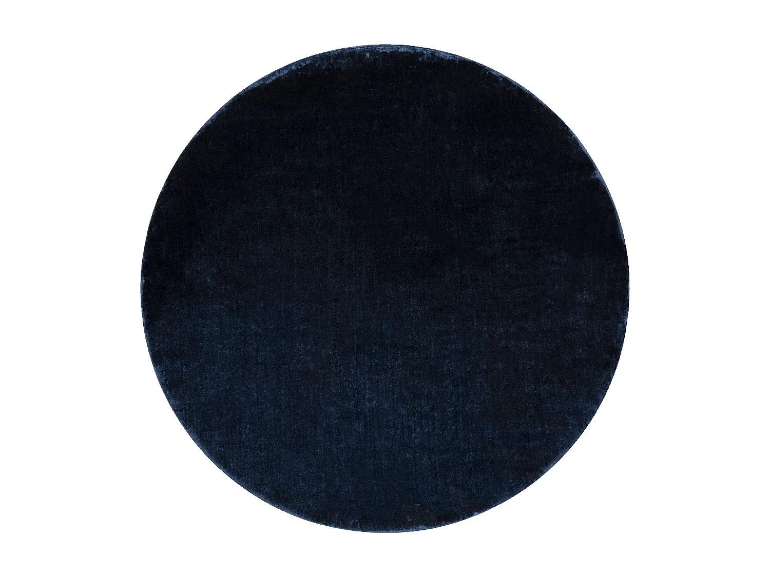 Tapijt VISCO cirkel donkerblauw 10 pluche, IMITATIE KONIJNEJ BONT cercle 160 cm
