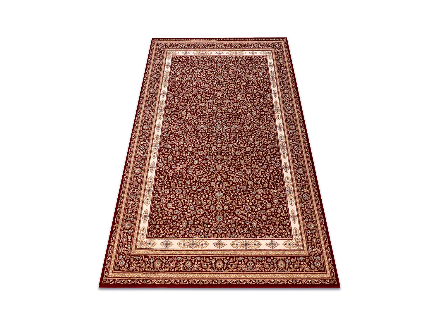 Tapis NAIN Ornement, cadre, 7965/51066 bordeaux / beige 160x230 cm