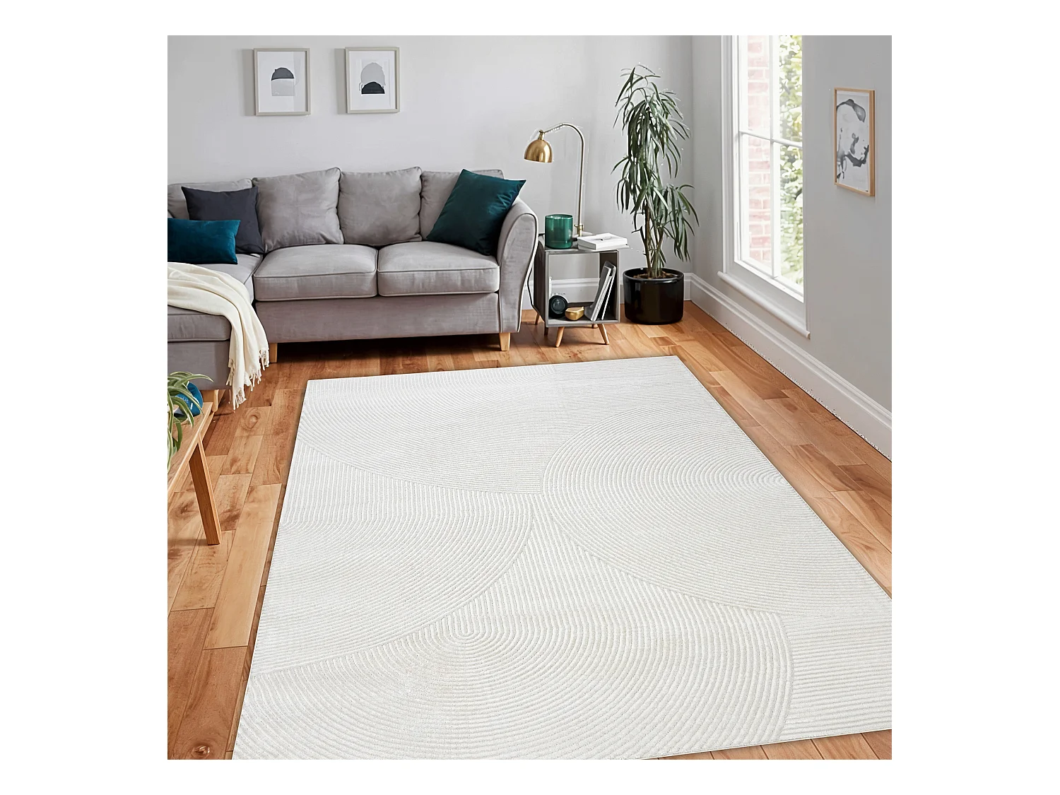 Tapis BALANCE 0194 crème - Géométrique, structurel, glamour 120x170 cm