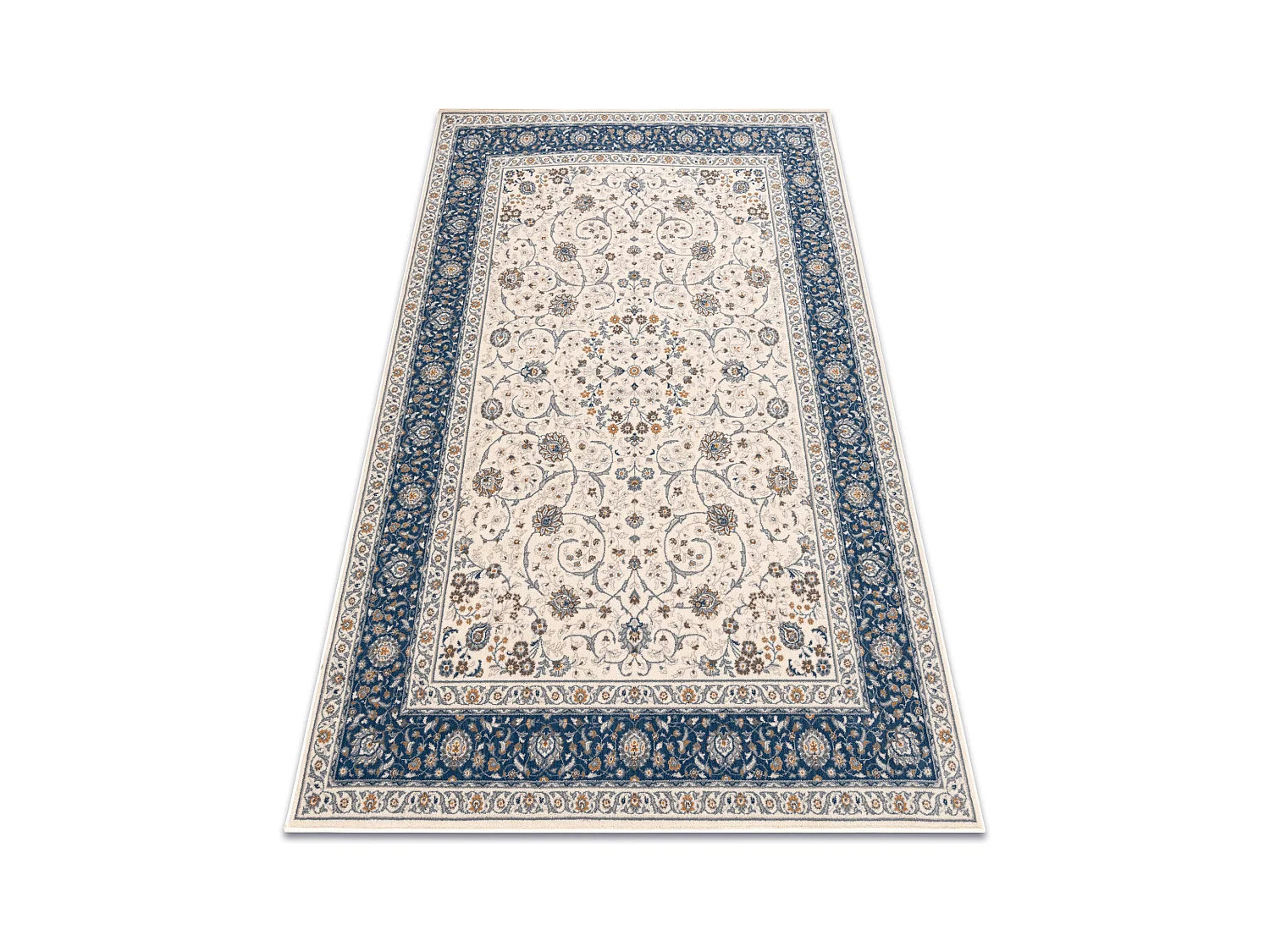 Tapis NAIN Ornement, cadre, 7179/51613 beige / bleu 160x230 cm