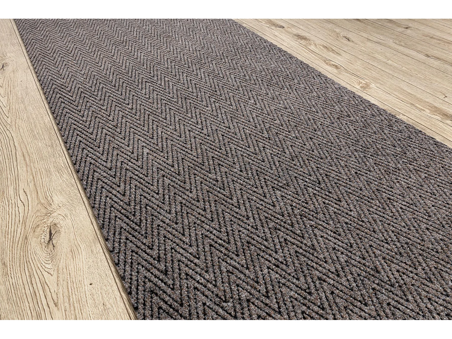 Alfombrilla antideslizante MAGNUS 1951 Zigzag exterior, interior beige 100x520 cm