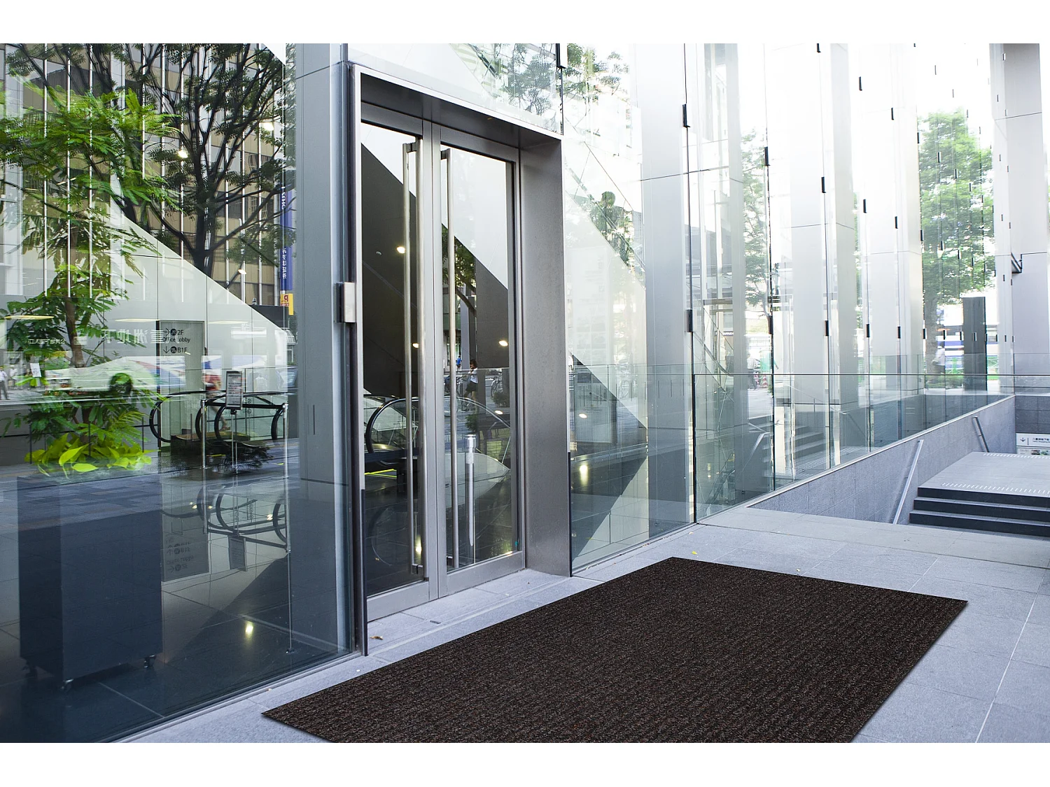 Corredor - Doormate anti-deslizamento GIN 7053 exterior, interior em c 80x700 cm