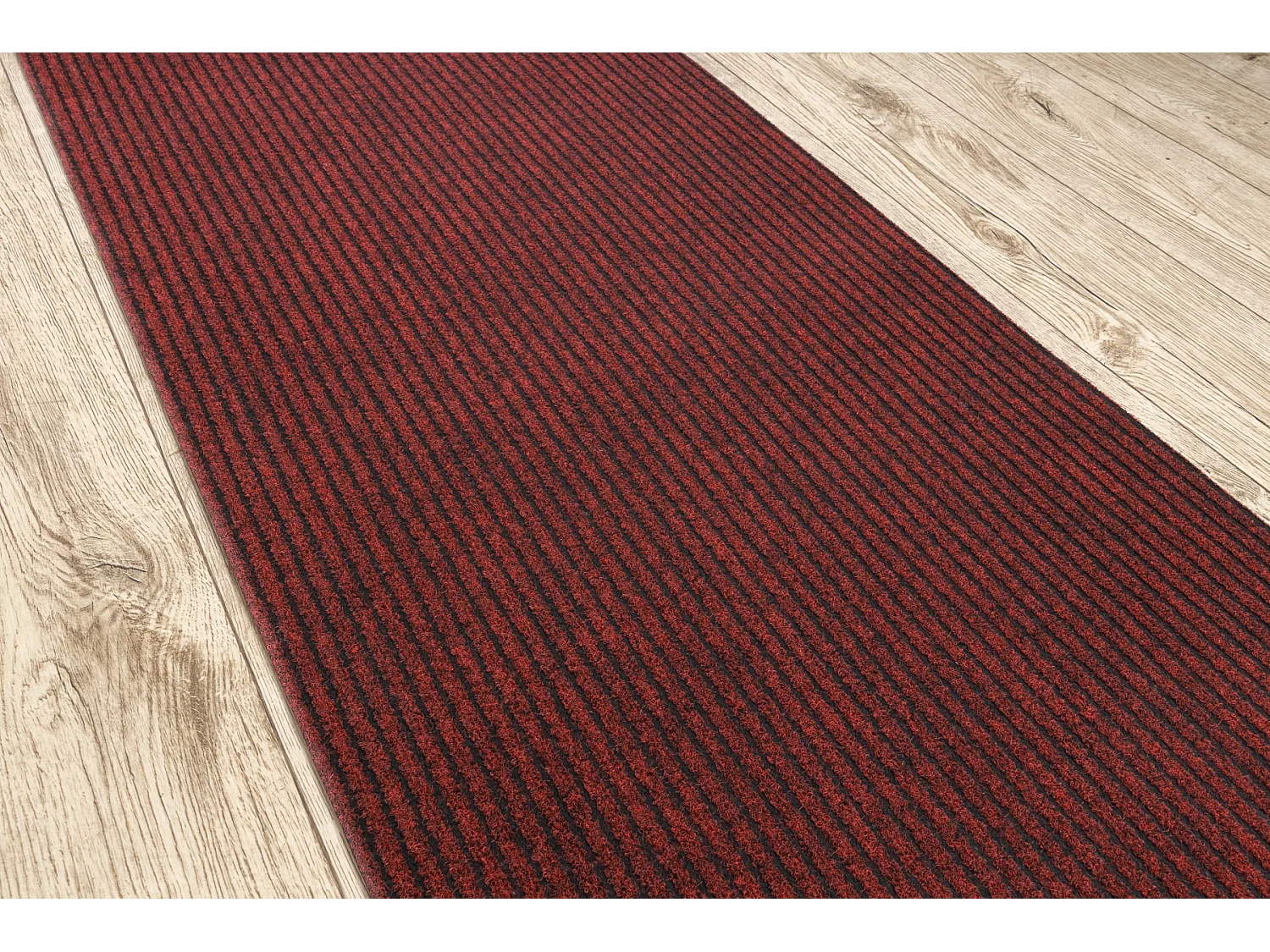 Läufer- Türmatte rutschfest GIN 3086 Draußen, Drinnen Liverpool rot 100x690 cm