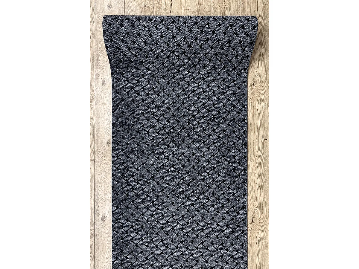 Runner - Alfombrilla antideslizante VECTRA 902 exterior, interior gris 200x120 cm