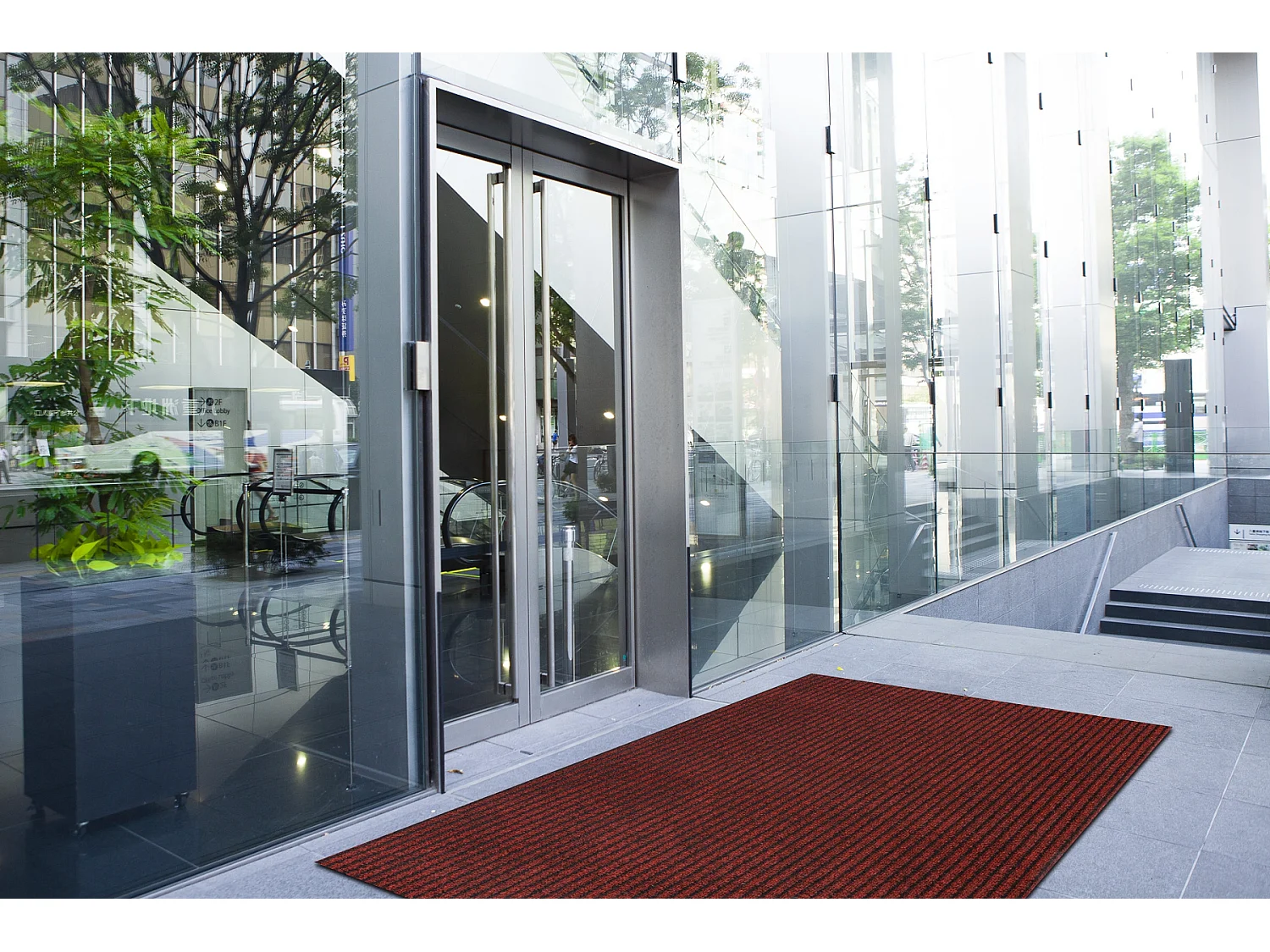Runner - Alfombrilla antideslizante GIN 3086 exterior, interior liverp 100x880 cm