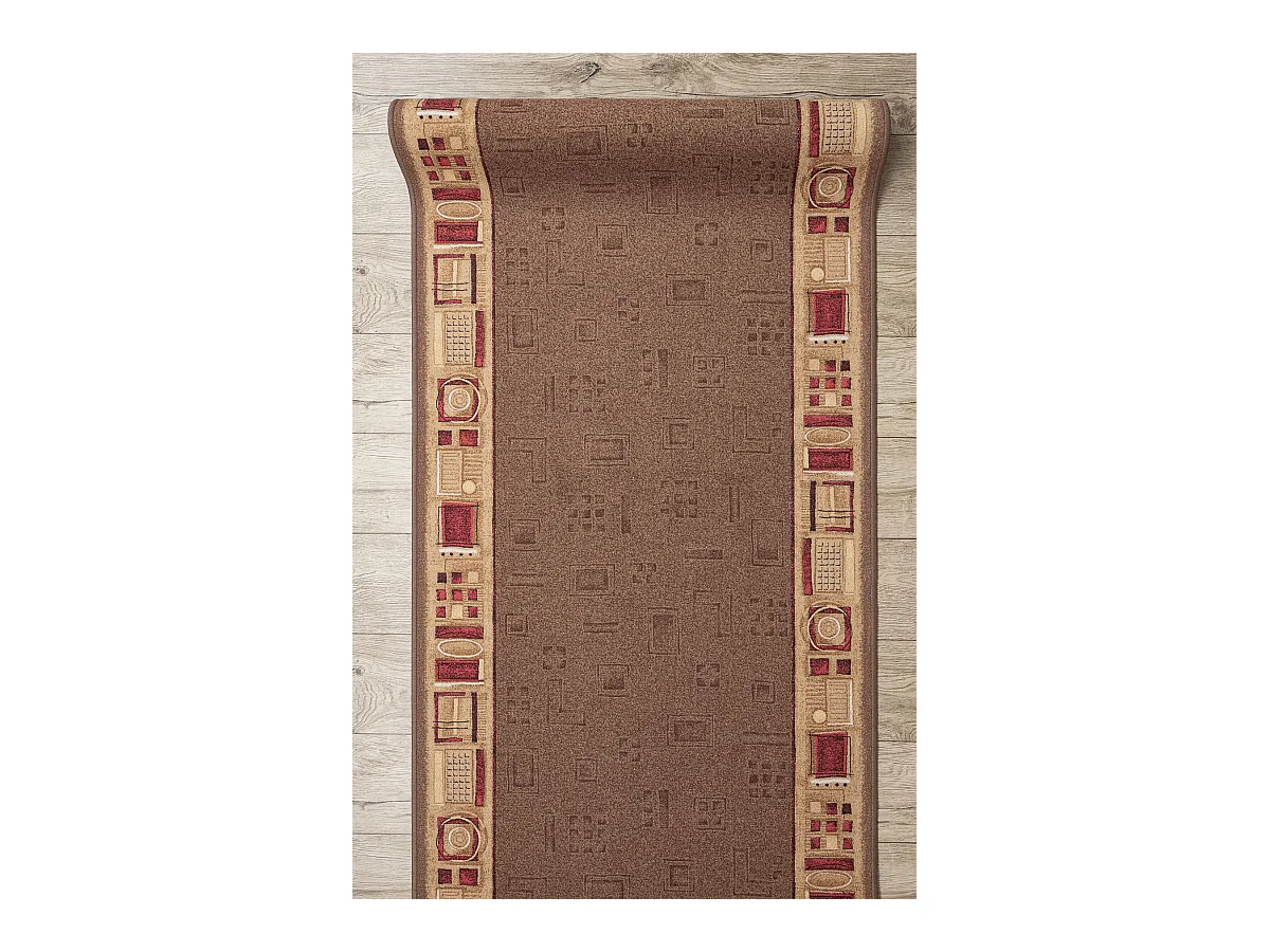 TAPIS DE COULOIR ANTIDÉRAPANT JENA marron 67x640 cm