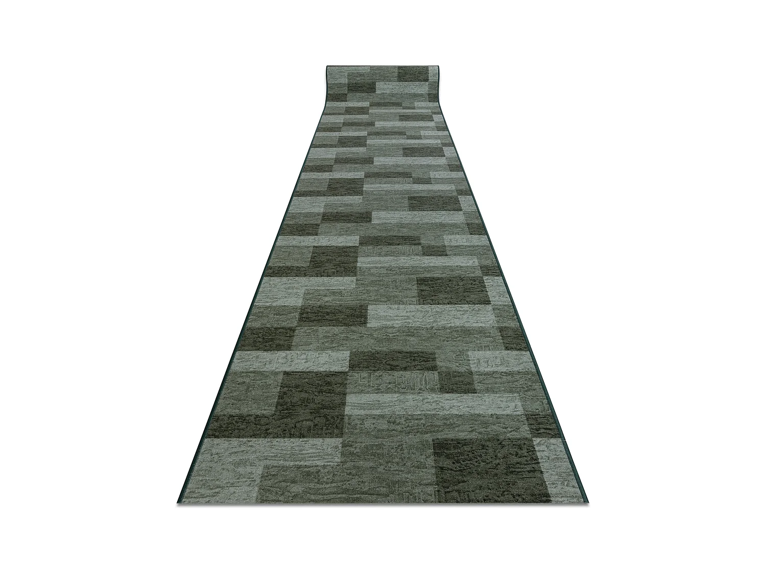 TAPIS DE COULOIR antidérapant ICONA vert 80x1400 cm