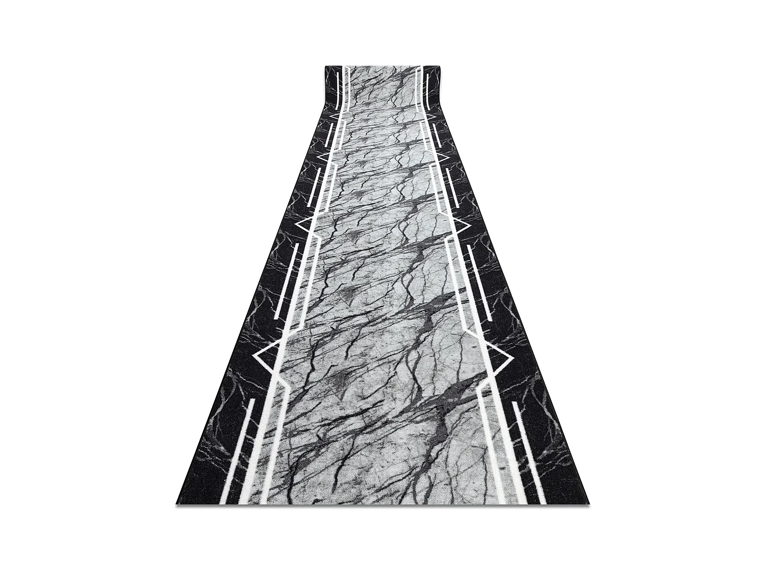 TAPIS DE COULOIR antidérapant MARMUR Marbre, calcul gris 57x920 cm