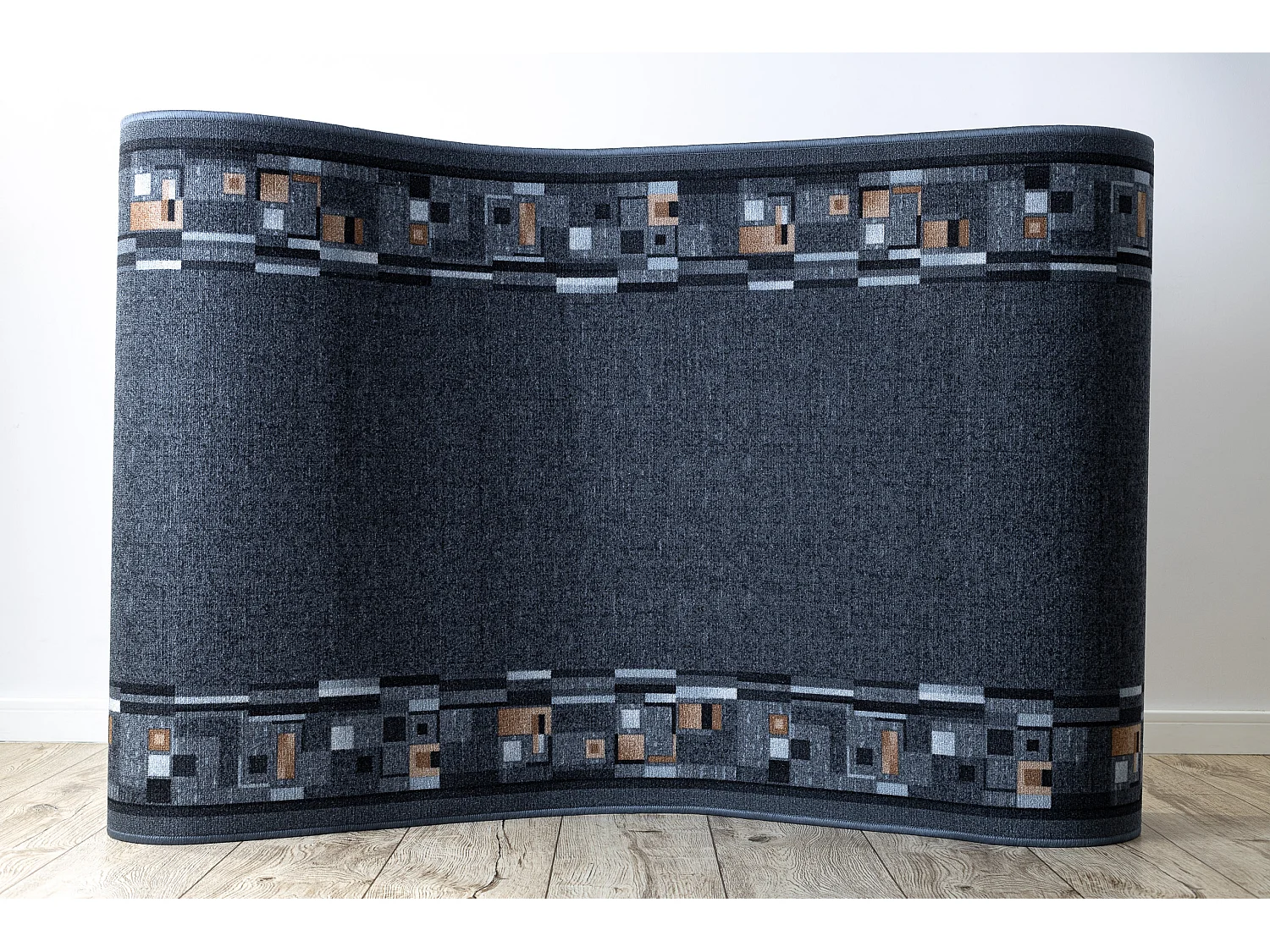 TAPIS DE COULOIR ANTIDÉRAPANT BOMBAY gris 80x700 cm