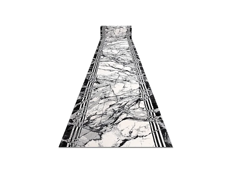 Modern Läufer TULS 51210 Marmor anthrazit 80x730 cm