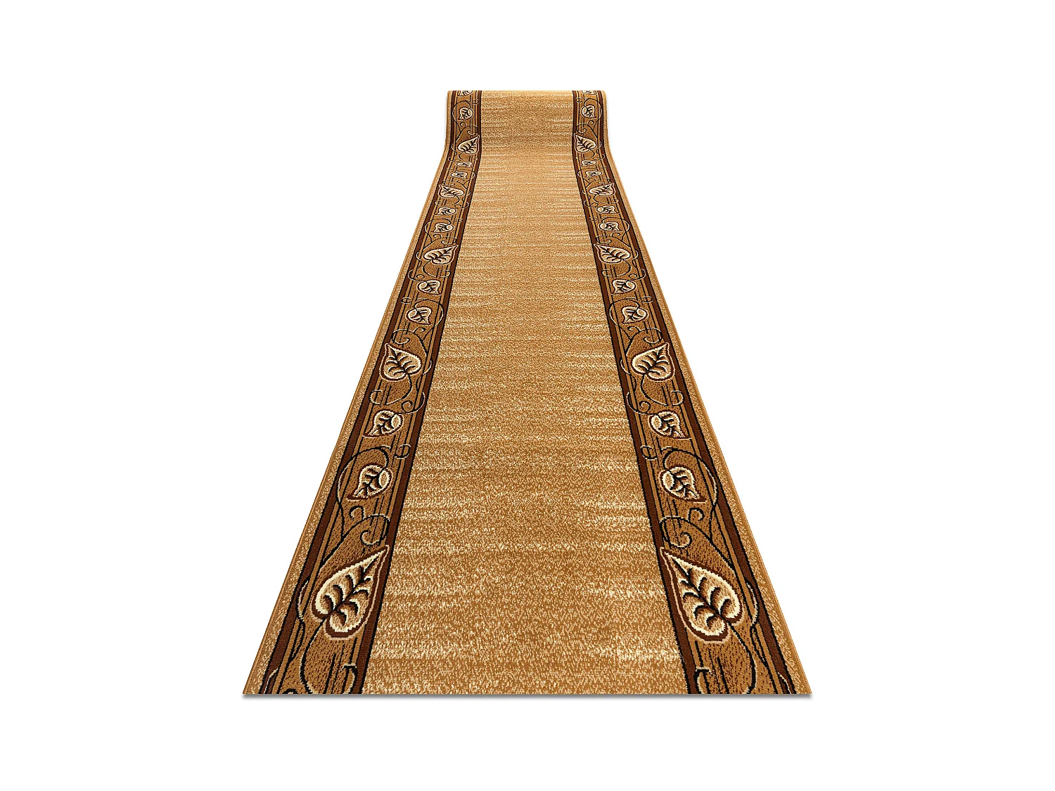 TAPIS DE COULOIR BCF FELIKS vieil or 140x430 cm