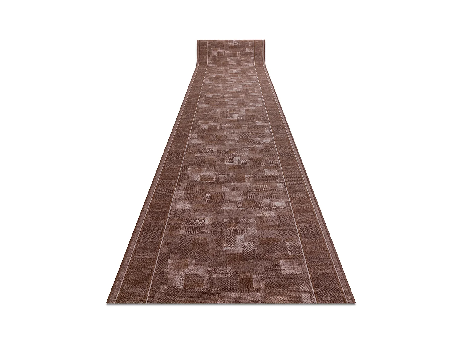 Gegummeerde bestrating TRIBE bruin 100x530 cm