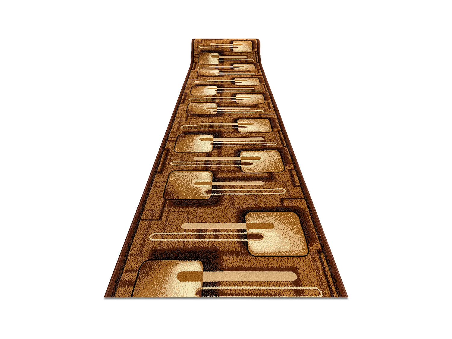 TAPIS DE COULOIR BCF FRAMBOISE marron 70x1300 cm