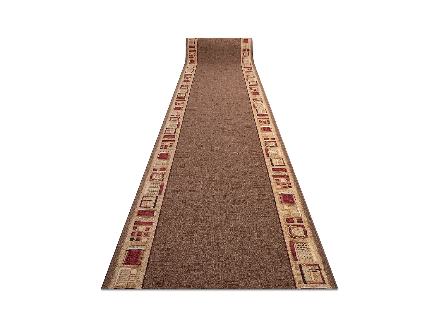 TAPIS DE COULOIR ANTIDÉRAPANT JENA marron 120x1250 cm