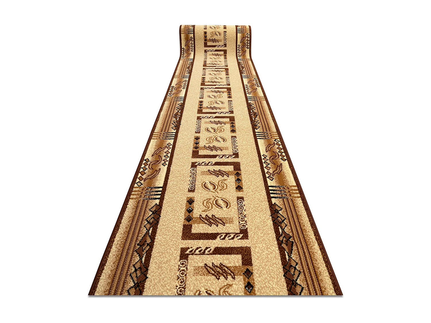 Alfombra de pasillo BCF JAŚ beige 200x150 cm