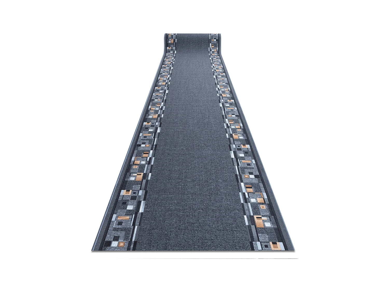 TAPIS DE COULOIR ANTIDÉRAPANT BOMBAY gris 100x410 cm