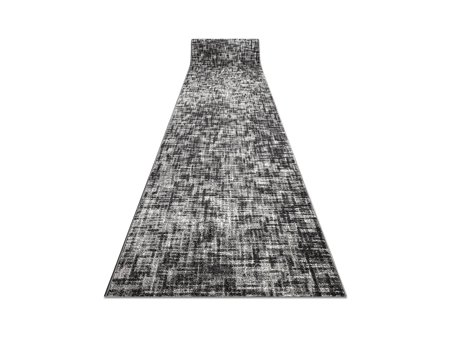 Tapis de couloir SILVER Fasti treillis gris 70x630 cm