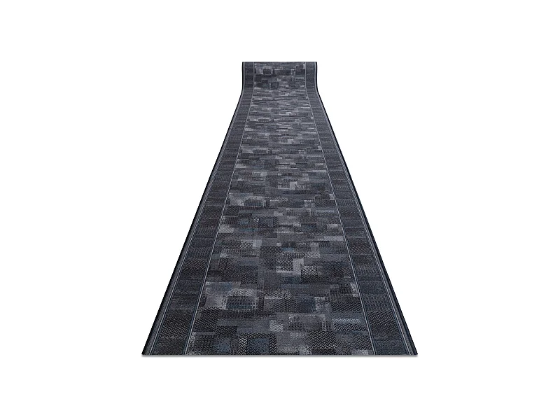 TAPIS DE COULOIR ANTIDÉRAPANT TRIBE anthracite 80x810 cm