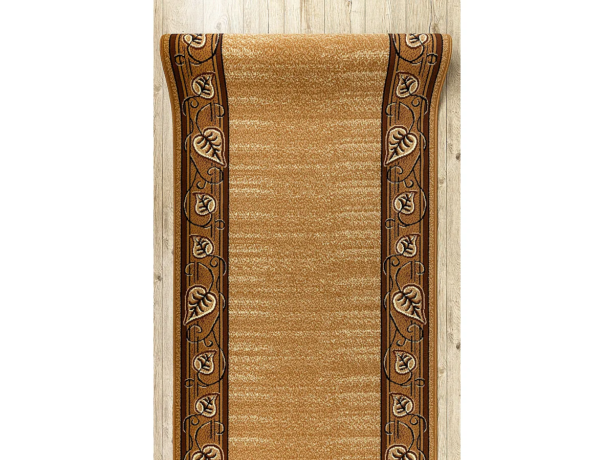 TAPIS DE COULOIR BCF FELIKS vieil or 140x910 cm