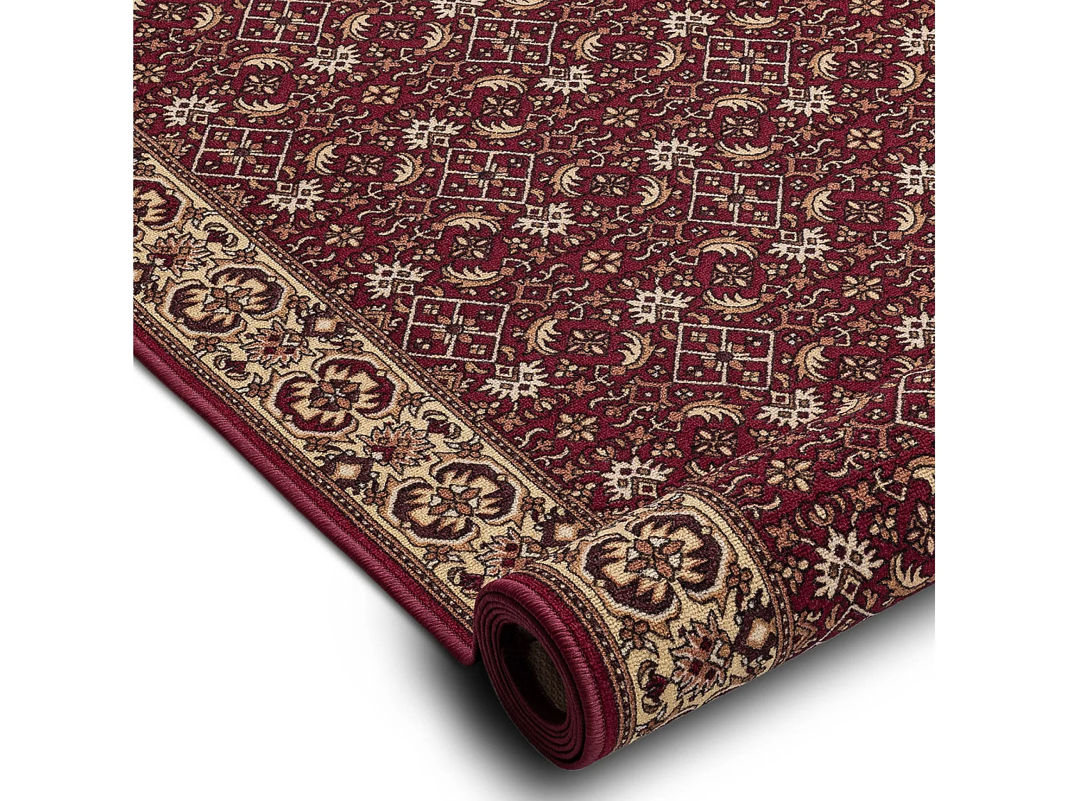 CHODNIK PODGUMOWANY BIDJAR bordo 67cm 67x620 cm