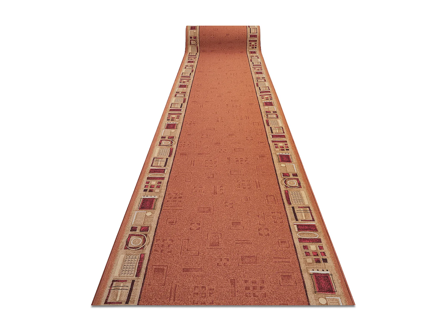 Läufer Antirutsch JENA rot 100x870 cm