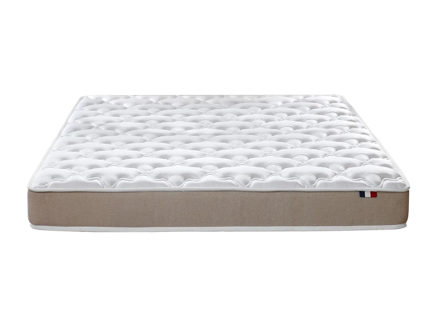 Matelas en polylatex 80 kg/m³, H 21 cm - Fabrication Française Dimensions - 140 x 190 cm