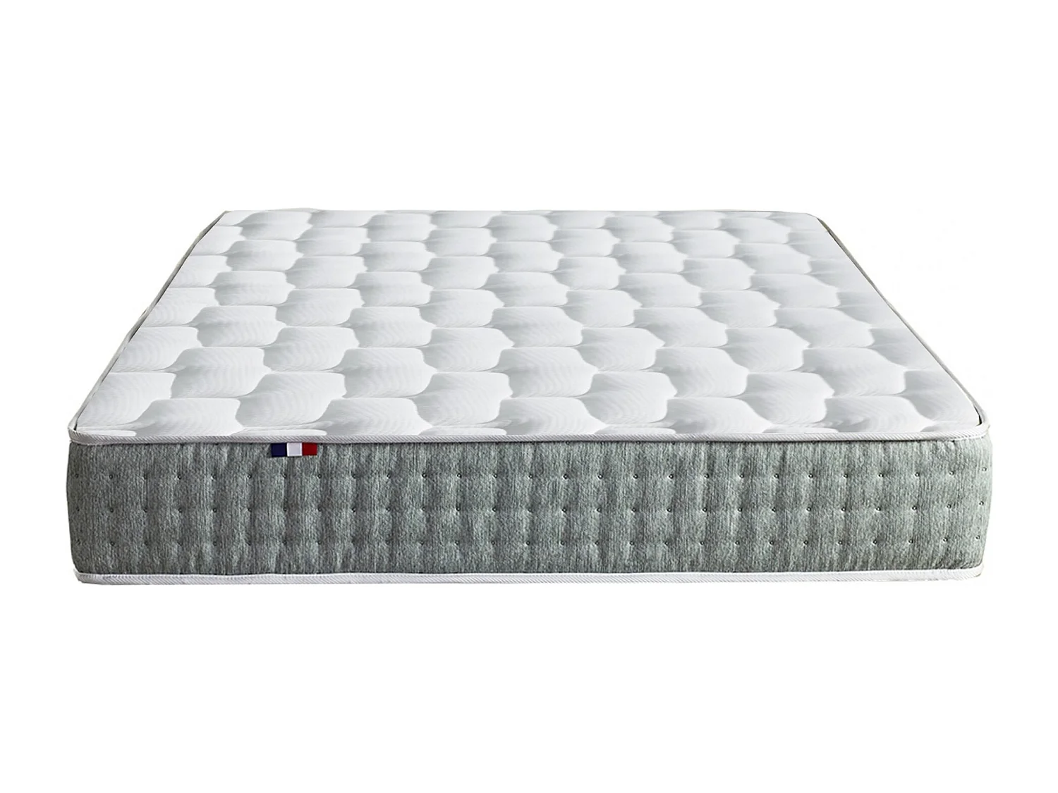 Matelas ressorts ensachés 7 zones HYGGE - soutien ferme et réversible Dimensions - 140 x 190 cm